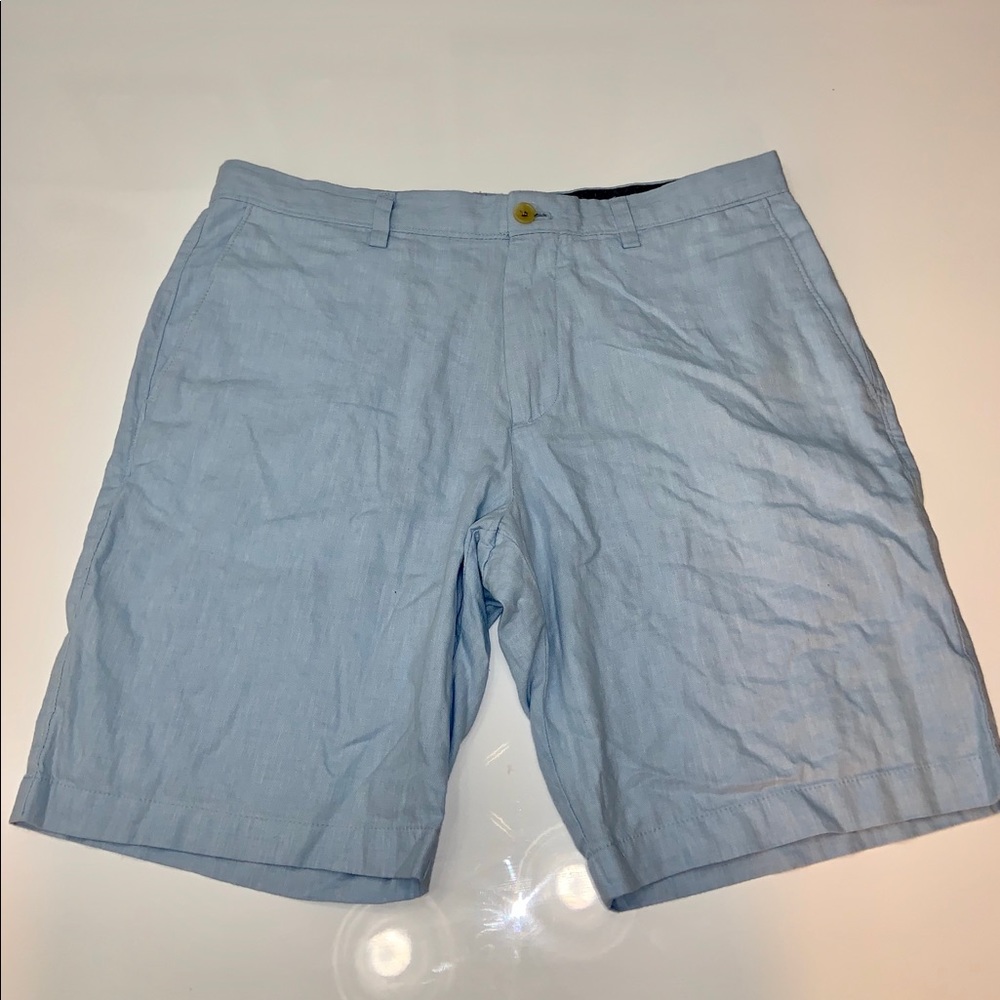 Banana Republic Linen Sky Blue Shorts